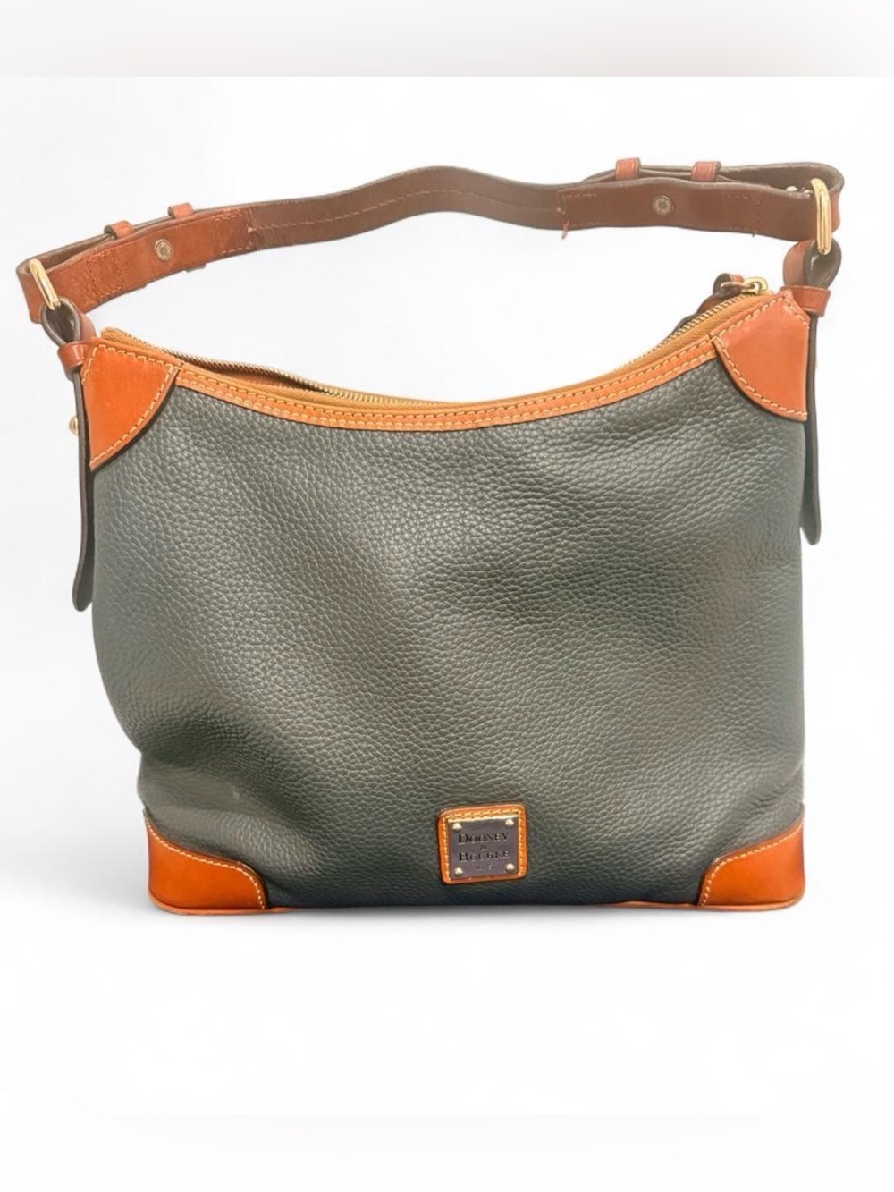 Dooney & Bourke Pebbled Leather Hobo Shoulder Bag w/ Dust Bag
